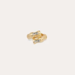 Bague Bambou Liane strass