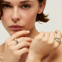 Bague Bambou strass