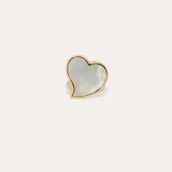Bague Mirage Coeur - Nacre blanche