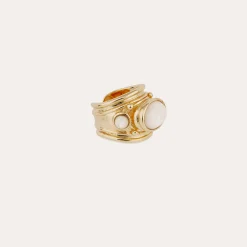 Bague Simone - Nacre blanche