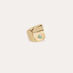 Bague Square cabochon - Turquoise