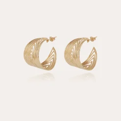 Boucle d'oreilles créoles Wave
