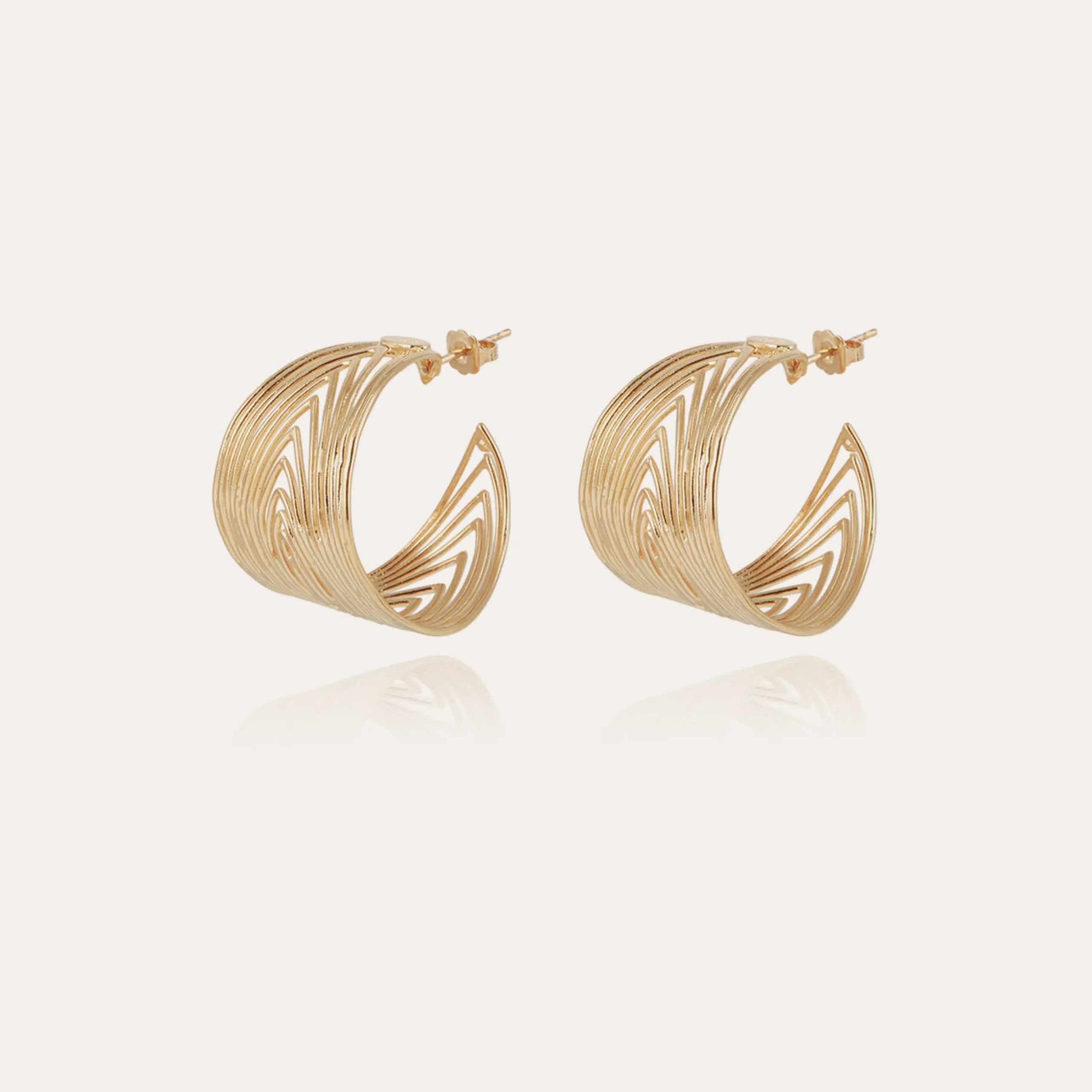 Boucle d'oreilles créoles Wave