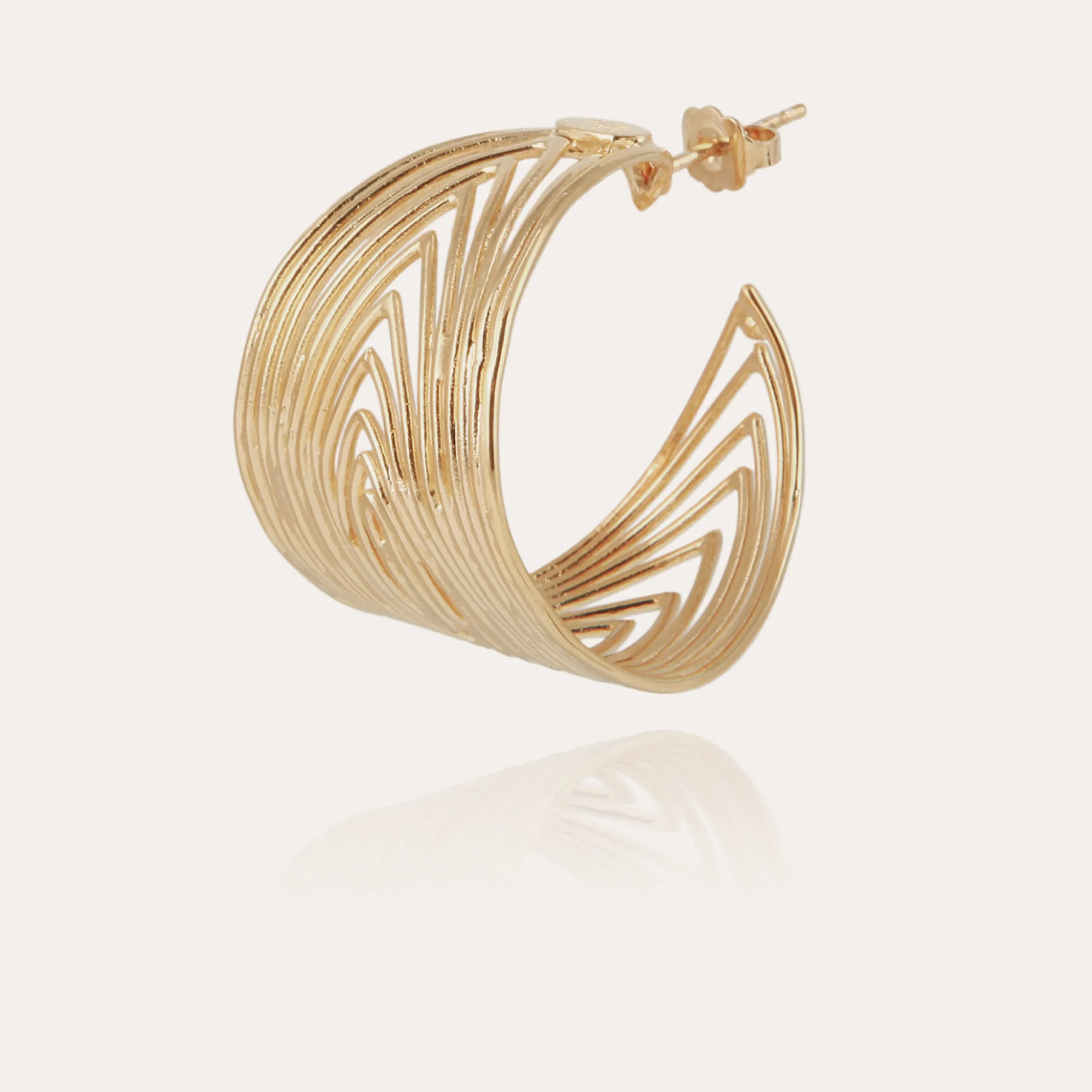 Boucle d'oreilles créoles Wave