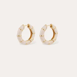 Boucles d'oreilles Bambou mini émail
