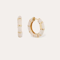 Boucles d'oreilles Bambou mini émail