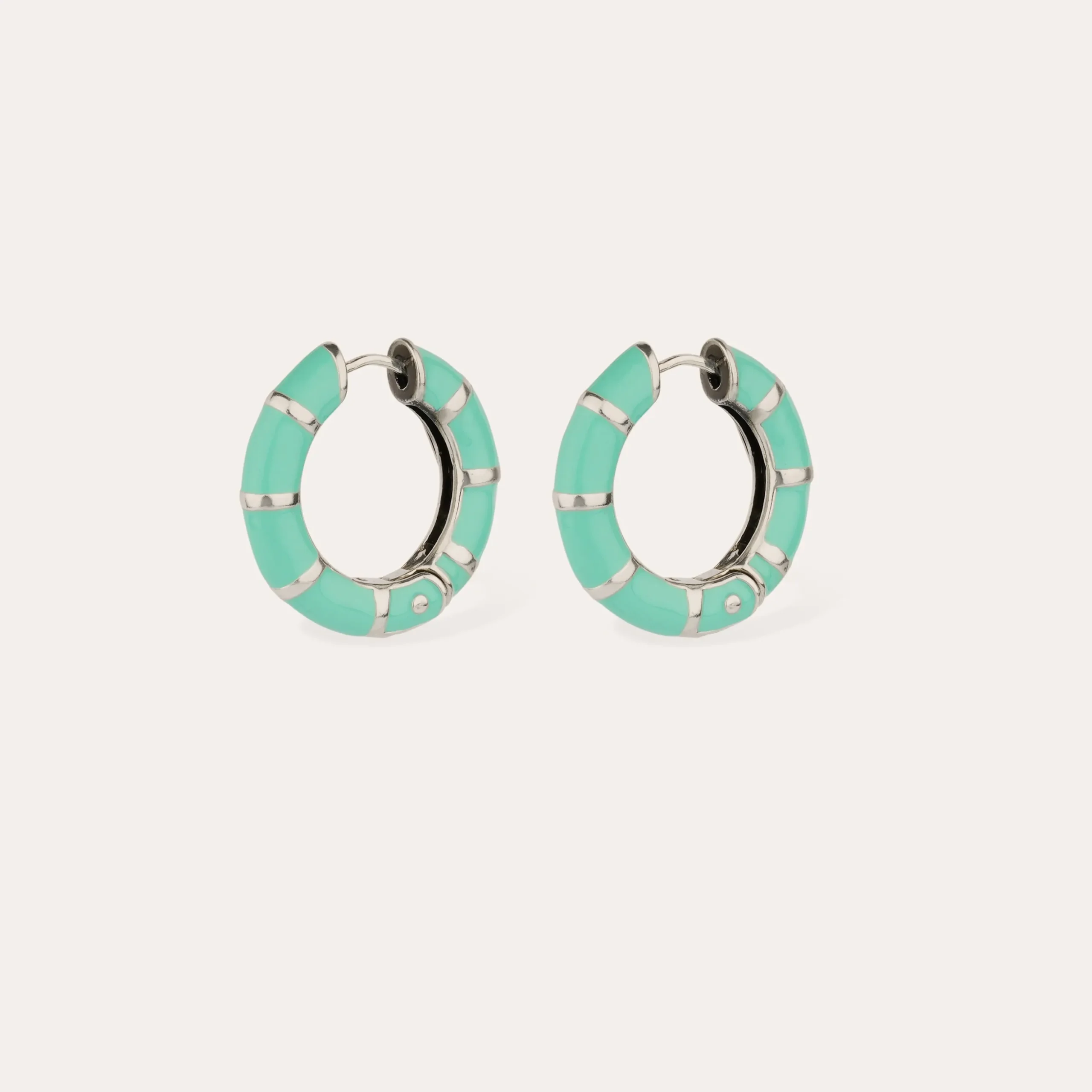 Boucles d'oreilles Bambou mini émail