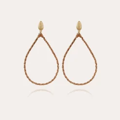 Boucles d'oreilles Beyby grand modèle - Osier