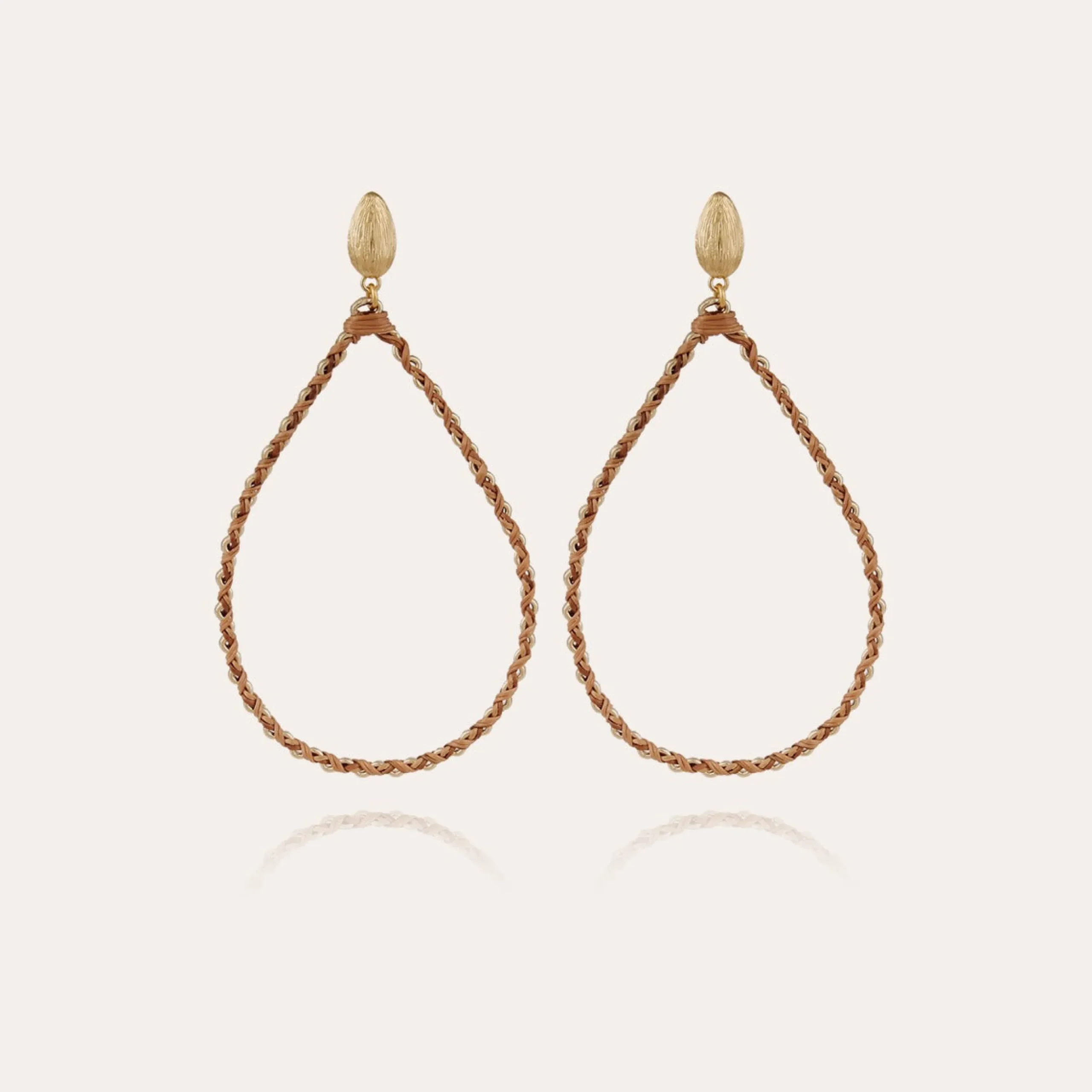 Boucles d'oreilles Beyby grand modèle - Osier