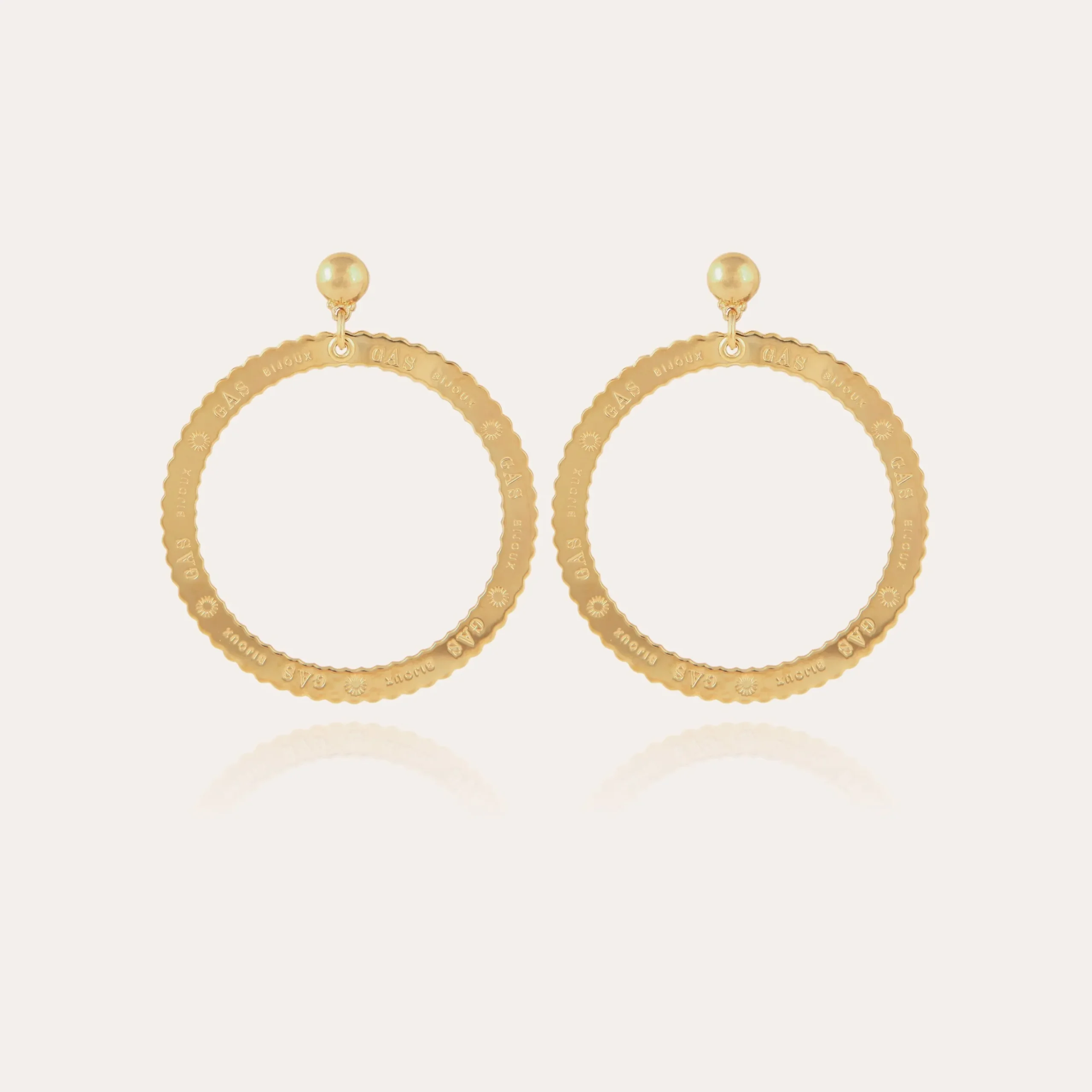 Boucles d'oreilles Bolduc petit modèle