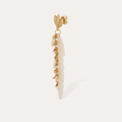 Boucles d'oreilles Cavallo acétate - Ivoire