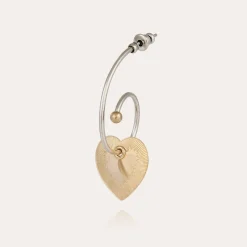 Boucles d'oreilles Céline Love mini bicolore