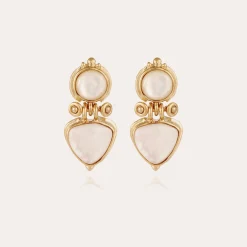 Boucles d'oreilles Colorado - Nacre blanche