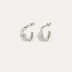 Boucles d'oreilles créoles Almara petit modèle