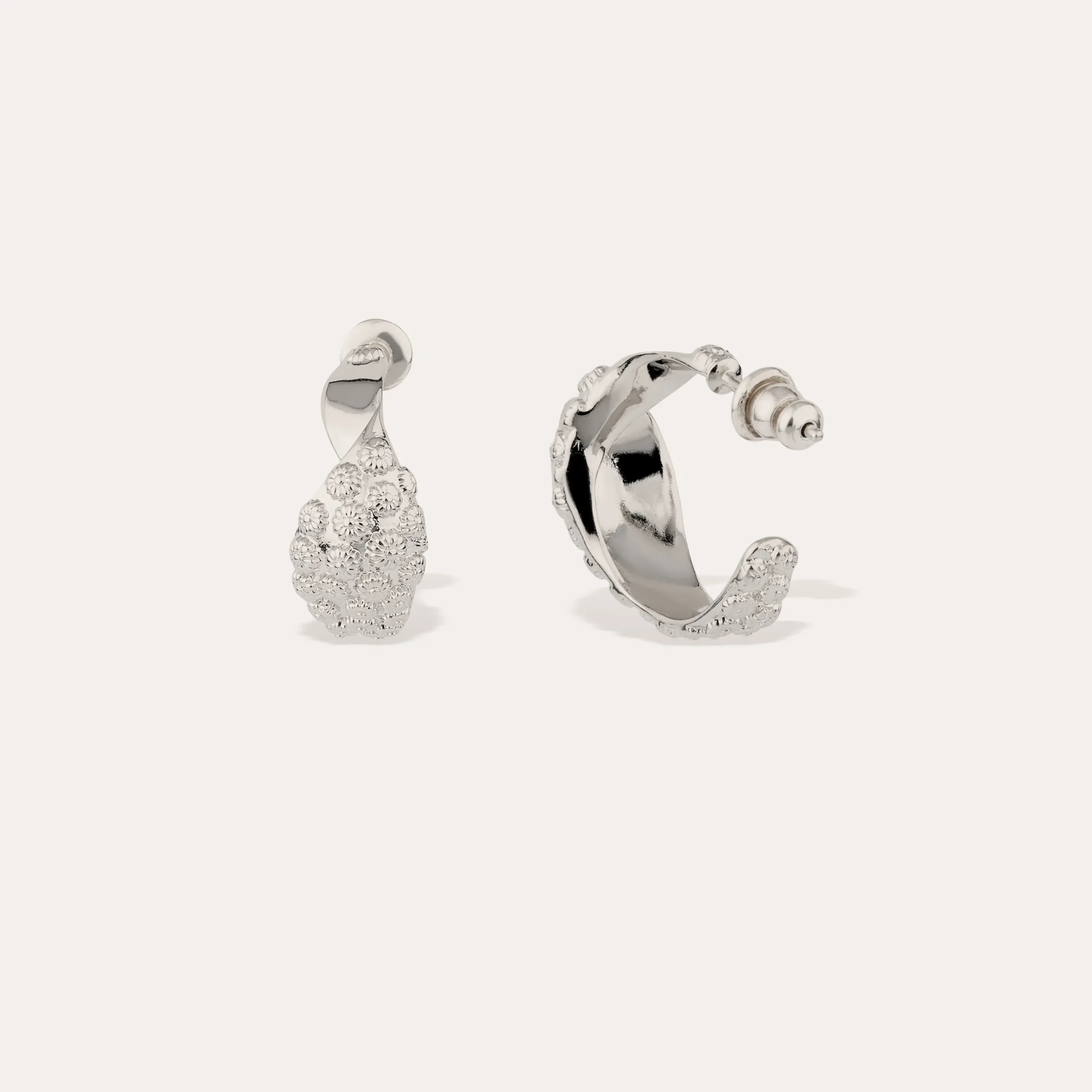 Boucles d'oreilles créoles Almara petit modèle