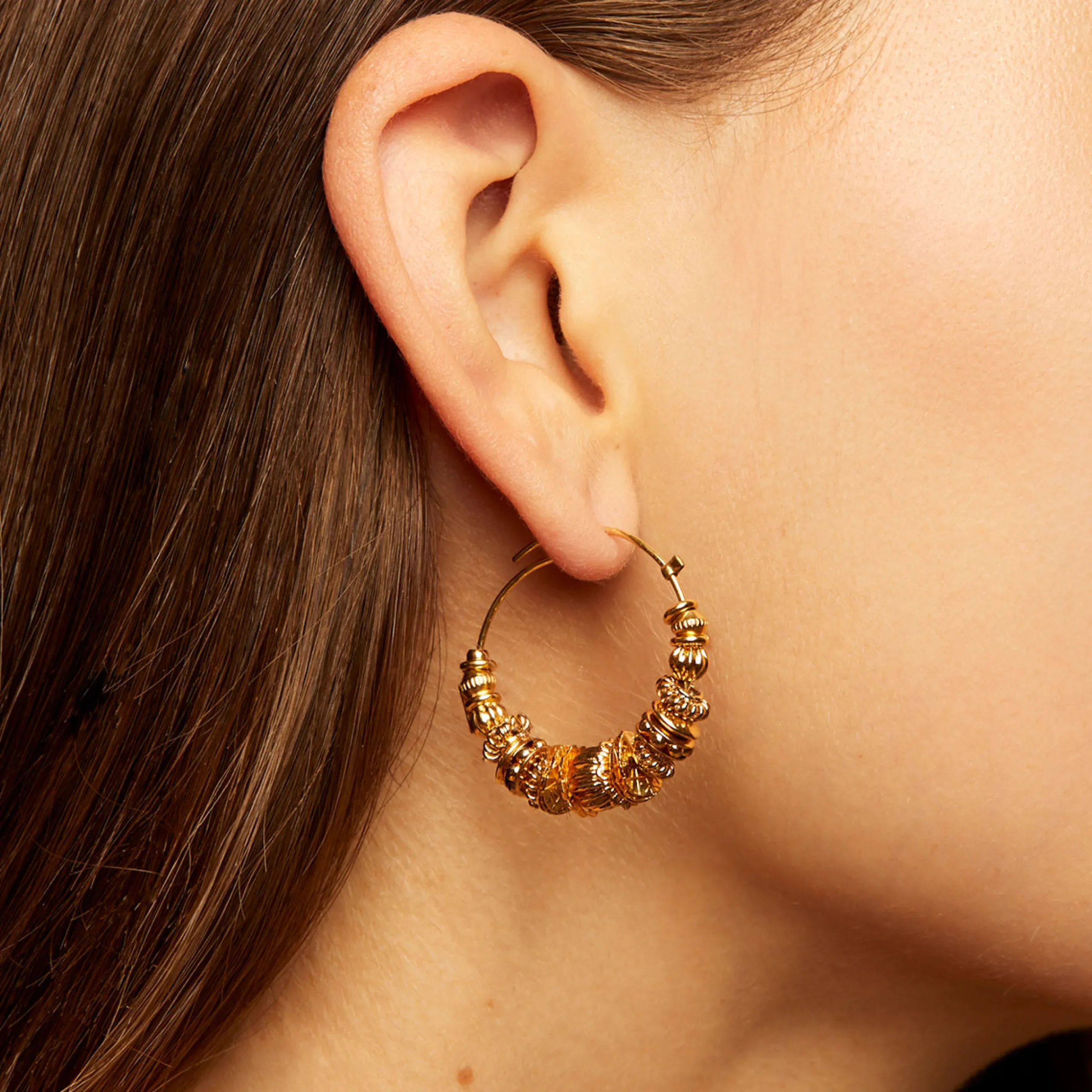 Boucles d'oreilles créoles Aloha mini