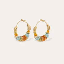 Boucles d'oreilles créoles Aloha mini
