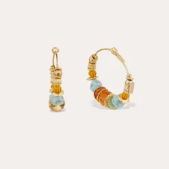 Boucles d'oreilles créoles Aloha mini