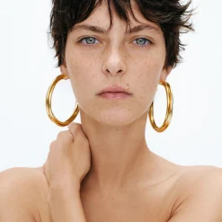 Boucles d'oreilles créoles Atik grand modèle