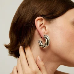 Boucles d'oreilles créoles Atik moyen modèle