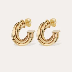 Boucles d'oreilles créoles Atik moyen modèle