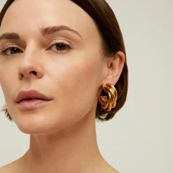 Boucles d'oreilles créoles Atik moyen modèle