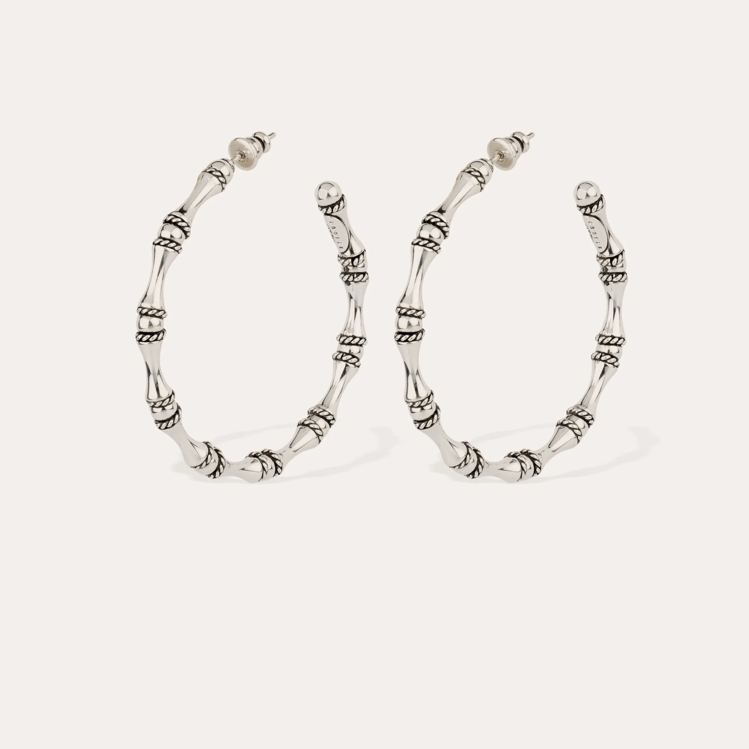 Boucles d'oreilles créoles Bambou
