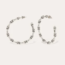 Boucles d'oreilles créoles Bambou