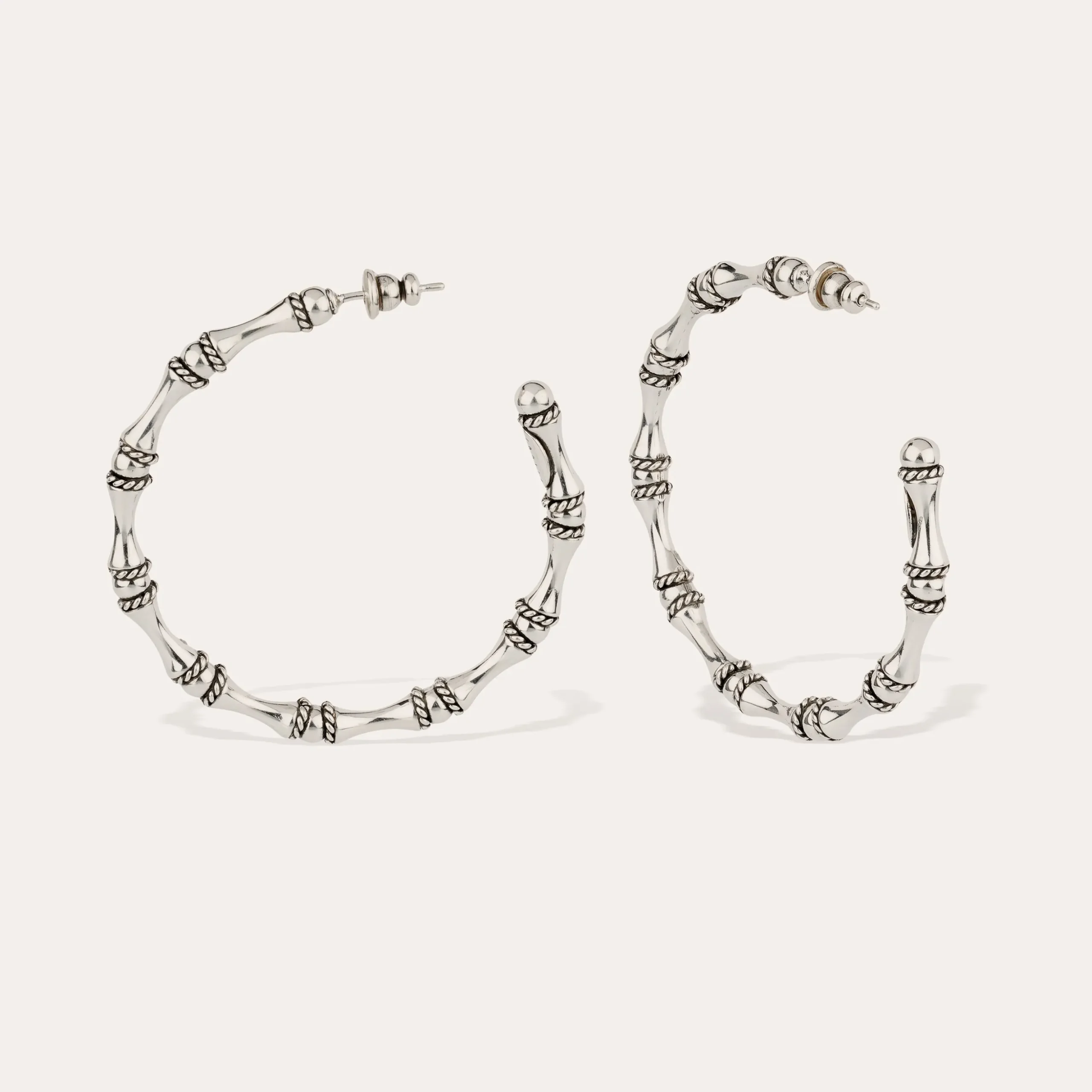 Boucles d'oreilles créoles Bambou