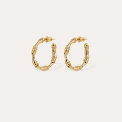 Boucles d'oreilles créoles Bambou mini