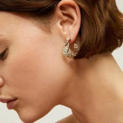 Boucles d'oreilles créoles Cuore petit modèle