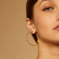 Boucles d'oreilles créoles Florette petit modèle