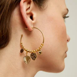 Boucles d'oreilles créoles "I Love you" mini