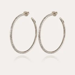 Boucles d'oreilles créoles Maori grand modèle