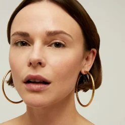 Boucles d'oreilles créoles Maori grand modèle