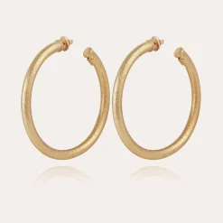 Boucles d'oreilles créoles Maoro grand modèle