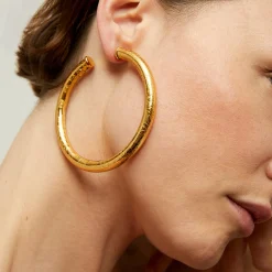 Boucles d'oreilles créoles Maoro grand modèle