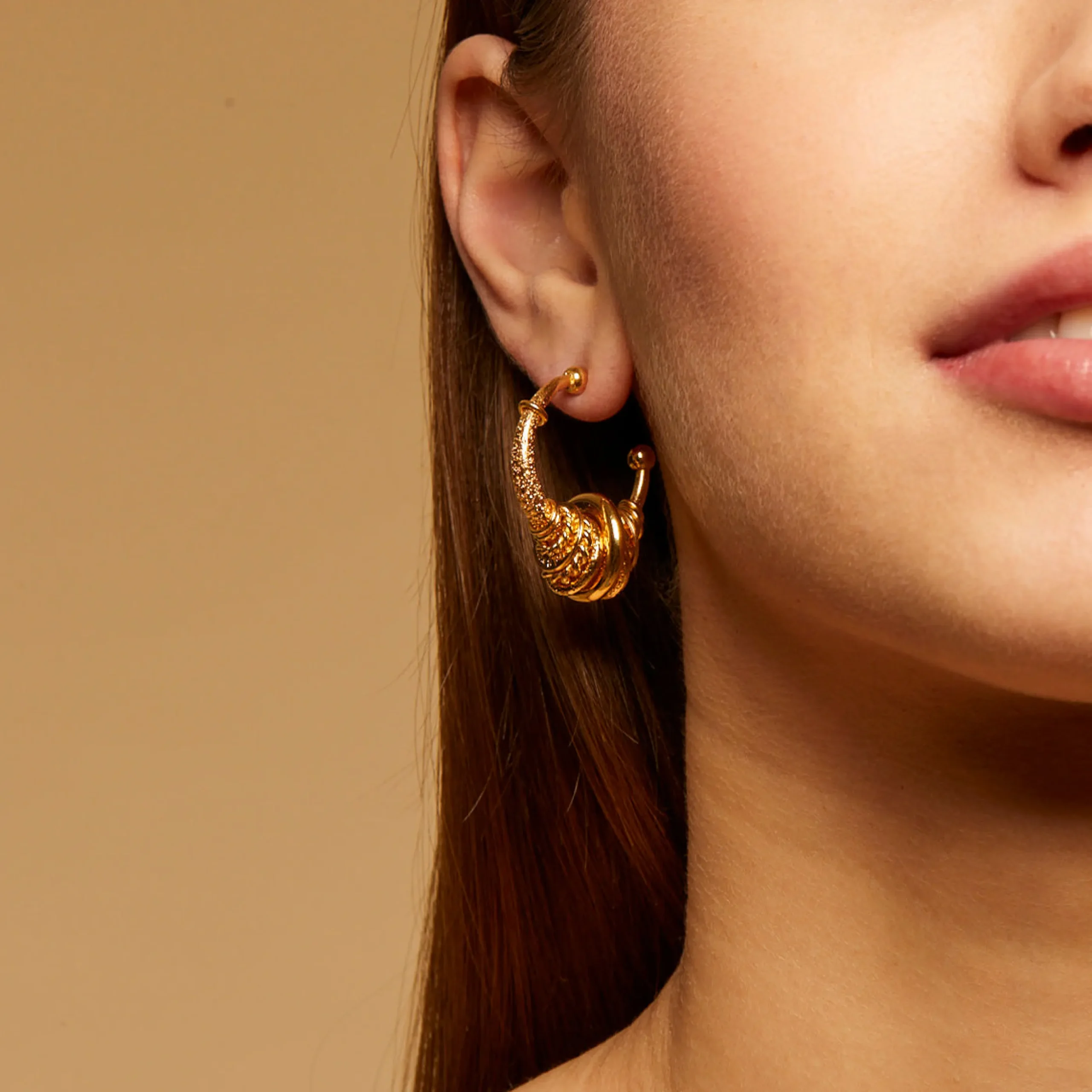 Boucles d'oreilles créoles Maranzana petit modèle