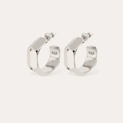 Boucles d'oreilles créoles Mila strass