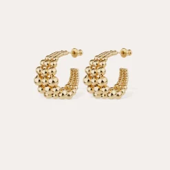 Boucles d'oreilles créoles Multiperla mini