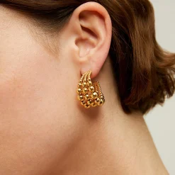 Boucles d'oreilles créoles Multiperla mini