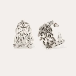 Boucles d'oreilles créoles Olea petit modèle