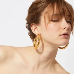 Boucles d'oreilles créoles Turner grand modèle