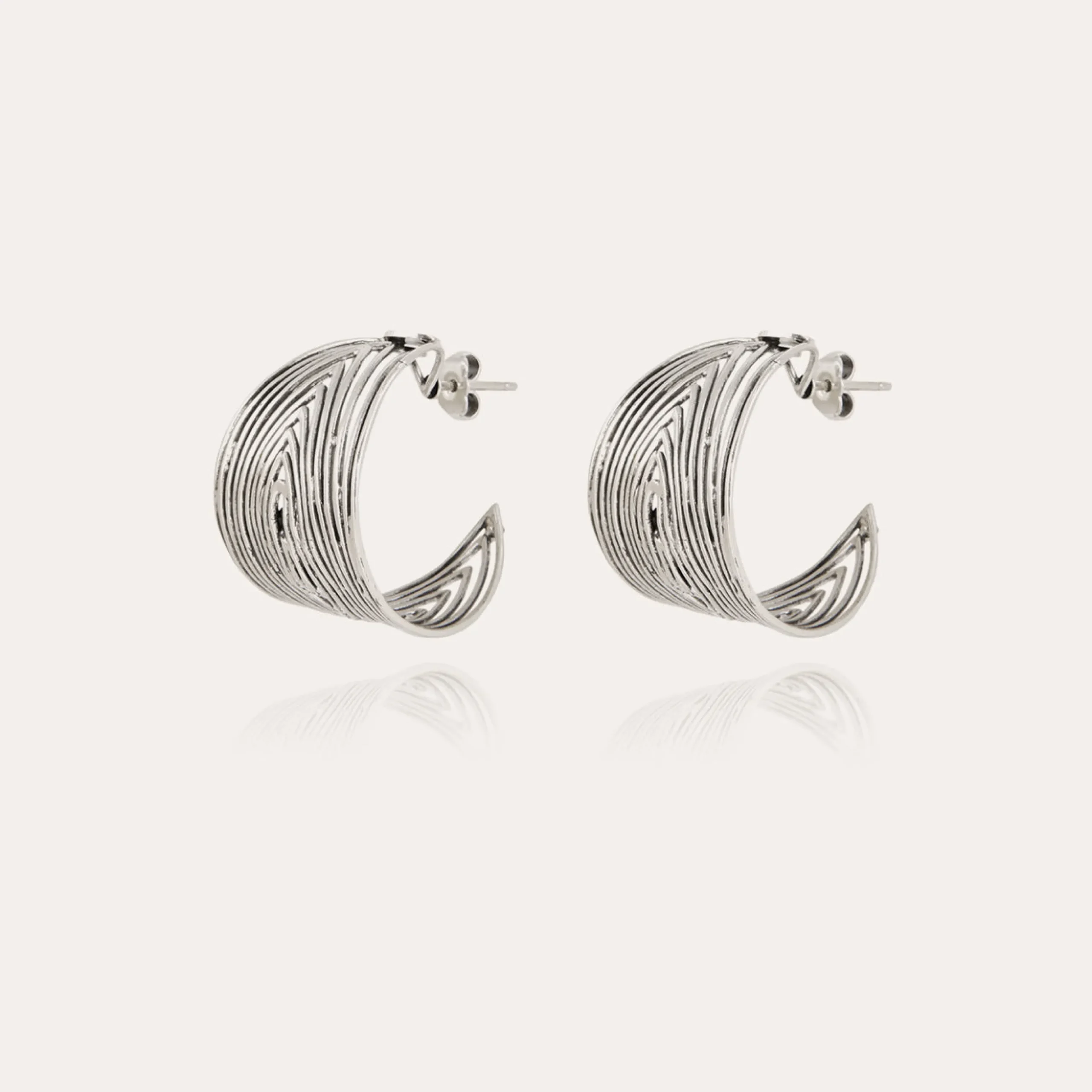 Boucles d'oreilles créoles Wave