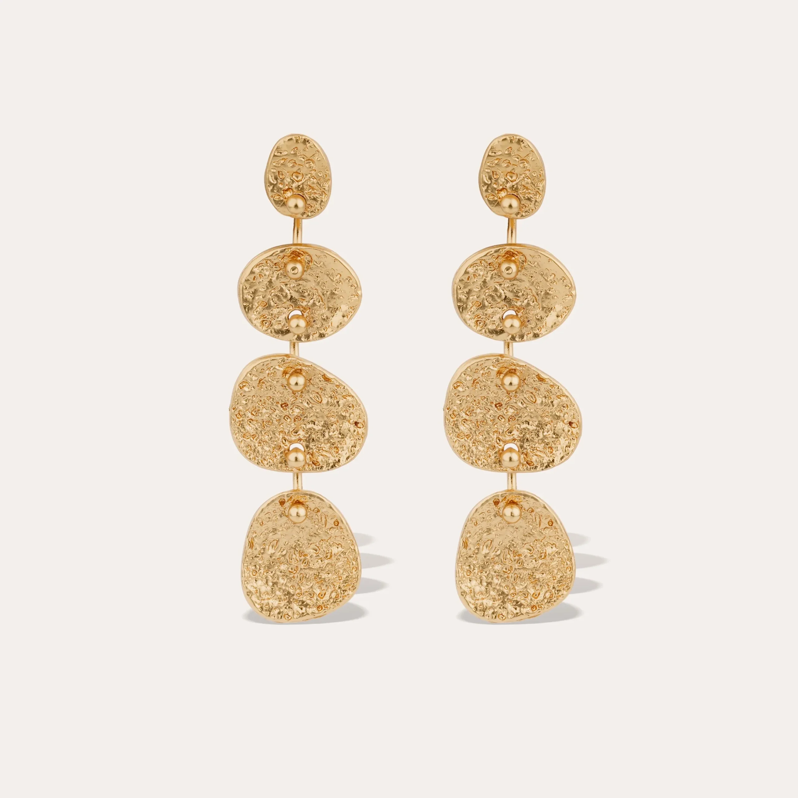 Boucles d'oreilles Eclipse 4 rangs