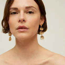 Boucles d'oreilles Eclipse 4 rangs