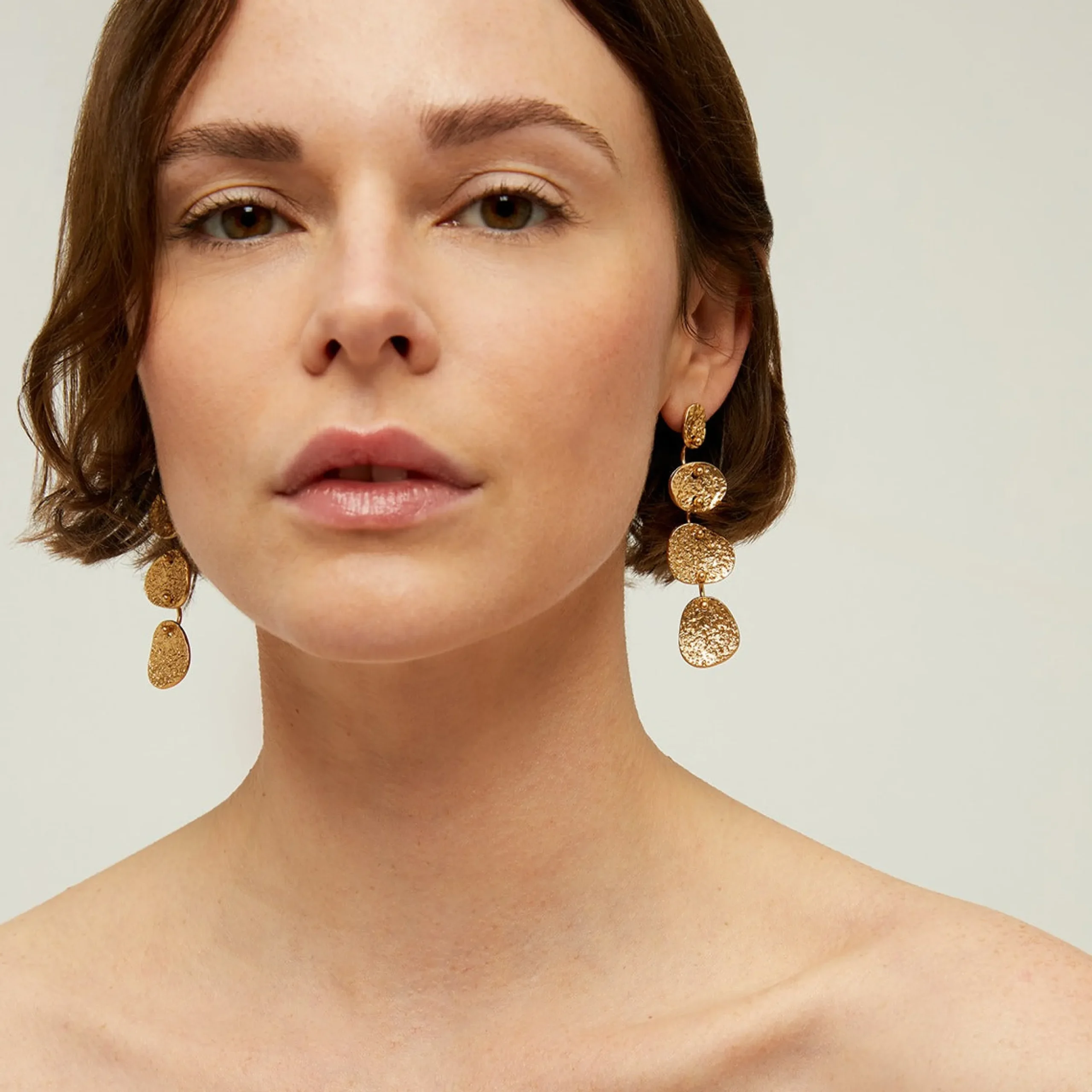 Boucles d'oreilles Eclipse 4 rangs