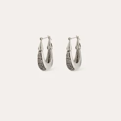 Boucles d'oreilles Ecume - Zircone