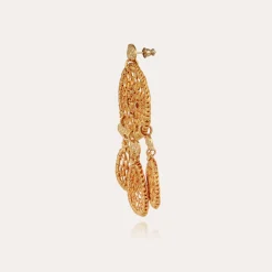 Boucles d'oreilles Fanfaria raphia petit modèle