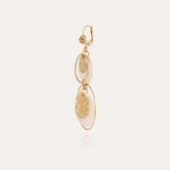 Boucles d'oreilles Idylle petit modèle - Nacre blanche
